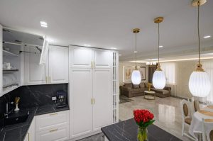 mármore em vez de granito